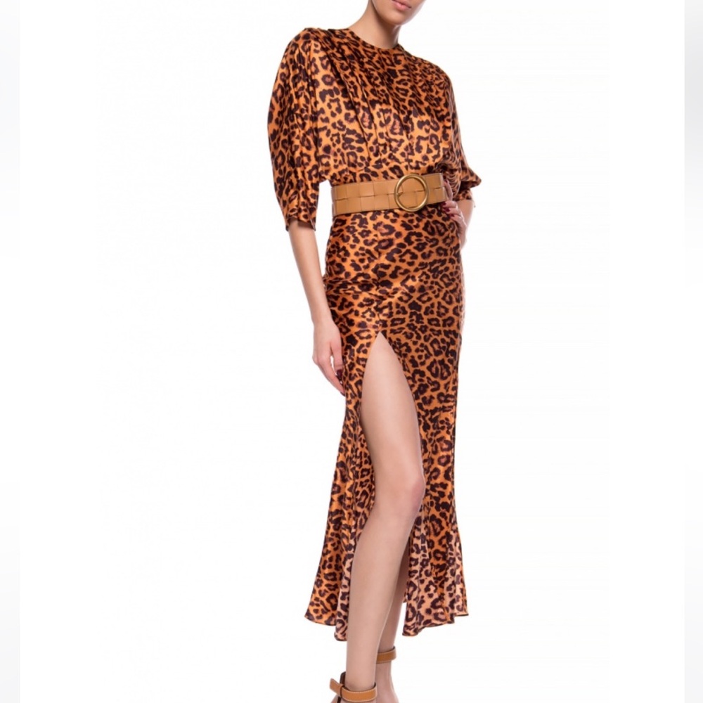 The Attico leopard print slit dress Italian size 36 (fits like US size XXS)